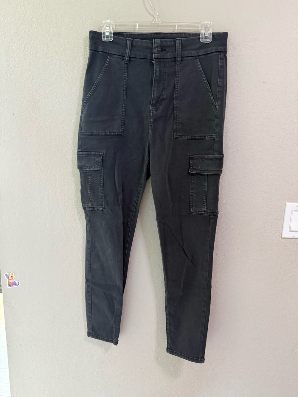 American Eagle Gray Cargo Skinny Pants Size 10 Short
